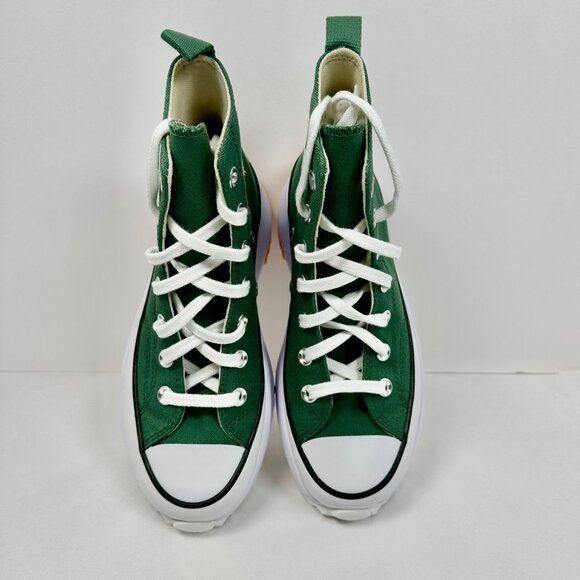 NEW | Converse Run Star Hike Platform Size 6.5 Women Green Canvas High Top - Picture 12 of 16